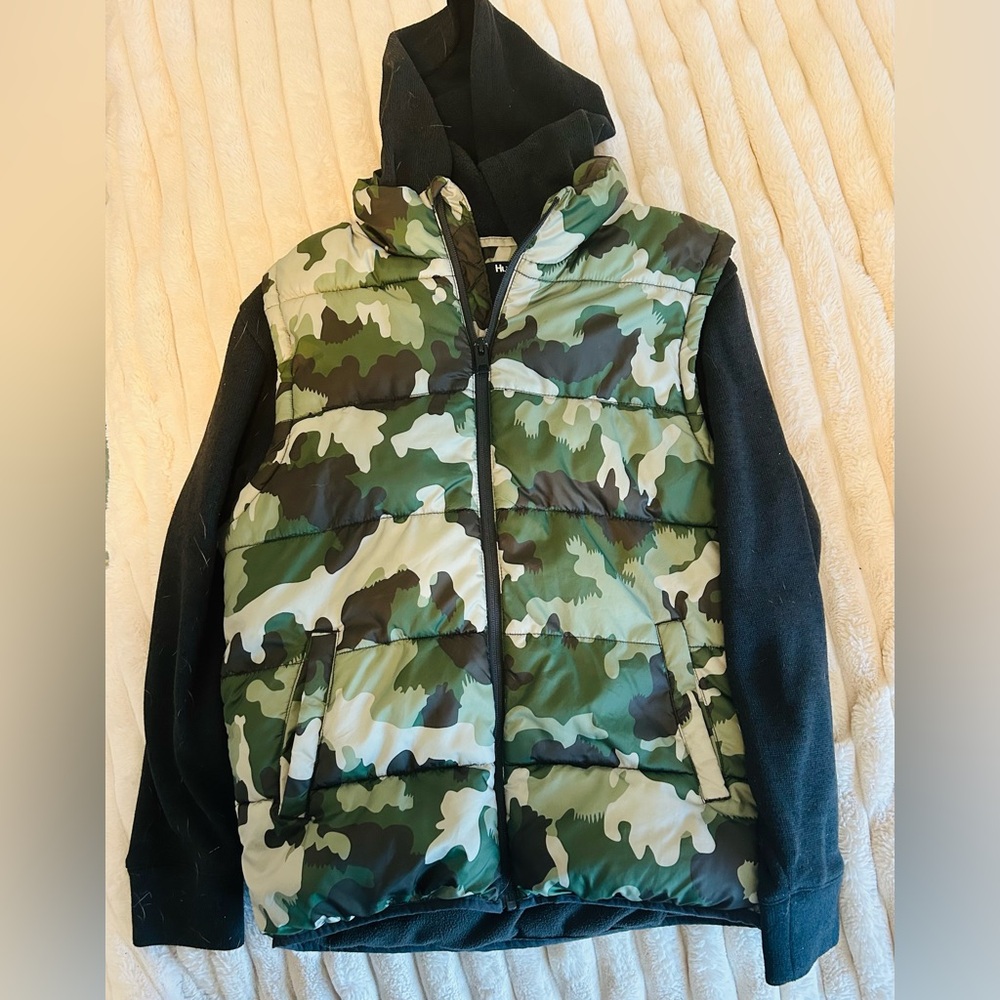 Hurley sweatshirt vest- kids size Large
